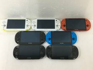 ★☆ケ177 SONY ソニー PSVITA 本体 7台 まとめ売り PCH-1000 PCH-1100 PCH-2000 メタリックレッド アクアブルー 他☆★