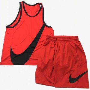 NIKE ナイキ ビッグスウォッシュ タンクトップ ハーフパンツ 上下セット 赤 L DH7173/718830-657 23-0705-2-19/20