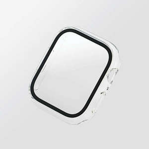 Apple Watch 45mm用フルカバーケース 表面にセラミックコートを施したGorillaガラスとポリカーボネート素材の2重構造: AW-22AFCGOCCR