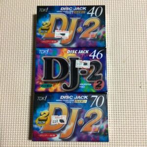 TDK DJ2【DISC JACK】TAPEⅡ 40x2.46x2.70x2 ハイポジション　カセットテープ6本セット【未開封新品】★