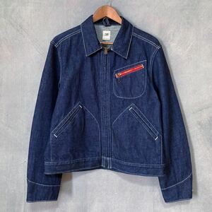 19/ss Scye BASICS サイベーシックス DENIM ZIPUP WORK JACKET デニム ワークブルゾン ジャケット size.38 (M) インディゴ 5119-61523