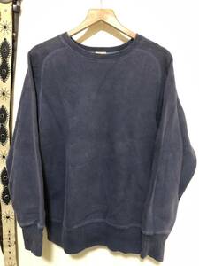 WHITESVILLE 東洋エンタープライズ　ホワイツビル　スウェットシャツ フリーダムスリーブ　SWEAT ビンテージレプリカ　M ナス紺