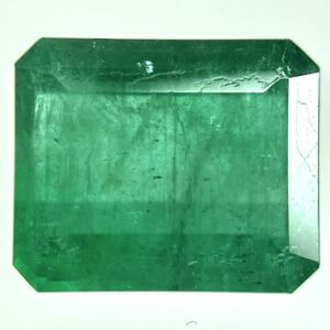 3.4ctUP!!［天然エメラルド3.469ct］A 約9.7×8.0mm ルース 裸石 ベリル beryl emerald 宝石 ジュエリー BJ1/BJ1 テEA5