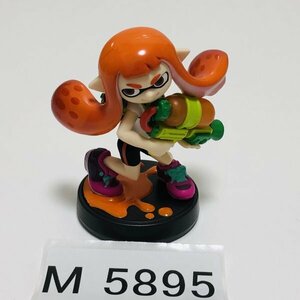 M5895 ●中古 美品 即決●amiibo ガール (アミーボ スプラトゥーン オレンジ イカガール) ●Splatoon / Inkling Girl