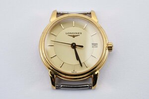 稼働品 L4.177.2ロンジン L4.177.2 デイト ラウンド ゴールド クォーツ レディース 腕時計 LONGINES