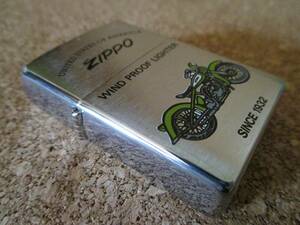 ZIPPO 『アメリカ合衆国 オートバイ』2006年10月製造 ハーレーダビッドソン インディアン オイルライター ジッポー 廃版激レア 未使用品