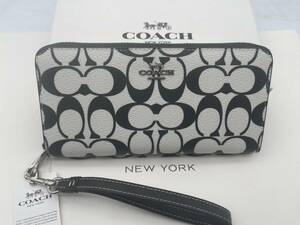 コーチ COACH 長財布 財布 シグネチャー アコーディオンラウンドジップウォレット新品 未使用 贈り物CP409 j339C