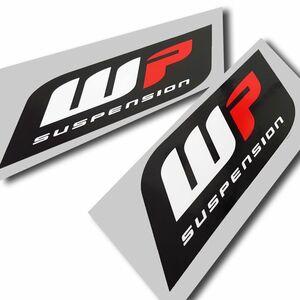 送料無料 WP Motorrad Decal Sticker モーターサイクル ステッカー デカール バイク 60mm x 17.8mm 2枚セット