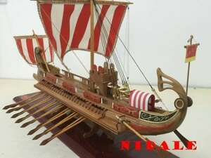★クラシック 木製 帆船 モデルキット スケール 1/50 古代ローマ 船モデル★