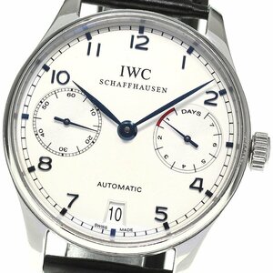 IWC IWC SCHAFFHAUSEN IW500107 ポルトギーゼ 7デイズ デイト 自動巻き メンズ 保証書付き_798941