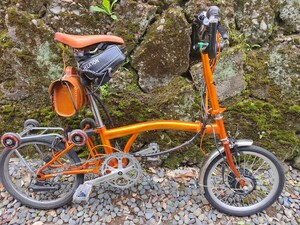 電動自転車　電動アシスト　ブロンプトンP3R brompton　オレンジラッカー