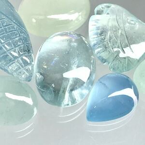 (天然アクアマリンおまとめ 50ct)a ルース 裸石 宝石 ジュエリー jewelry aquamarine ベリル i③