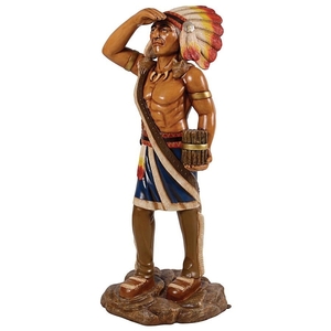 シガー・ストア タバコ店の広告用インディアンの彫像: 大 店舗アート彫刻 ホーム カフェ パブ プレゼント 輸入品