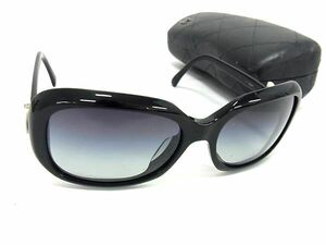 1円 ■美品■ CHANEL シャネル ココマーク リボン サングラス メガネ 眼鏡 レディース メンズ ブラック系 AZ3325