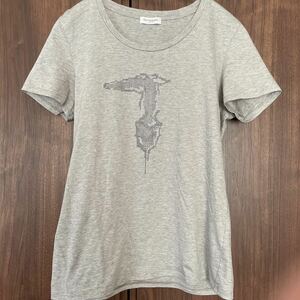 TRU TRUSSARDI Tシャツ38 グレー レディース トゥルー トラサルディ 日本製