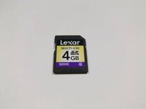 SDHCカード 4GB CLASS4 フォーマット済み Lexar
