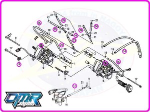 【新品】 キャブレターホースセット 【クリップ付】NSR250R MC28 （エアソレノイド・エアベント・ドレイン）