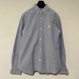 美品 AD 2012 コムデギャルソン オム CDG ロゴ オックスフォード ボタンダウン シャツ L COMME des GARCONS HOMME shirt