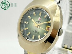 2404604428　◇ RADO ラドー BALBOA バルボア AT 自動巻き グリーン文字盤 ゴールド デイト レディース 腕時計 中古