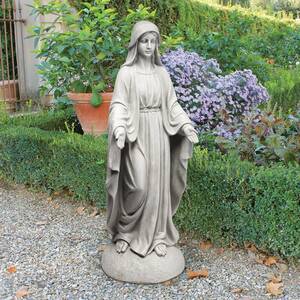 聖母マリア　屋外・インテリア置物キリスト教装飾飾りオブジェ西洋彫刻マリア像聖母像敬虔クリスチャン教会彫刻祈り神聖ガーデン宗教像