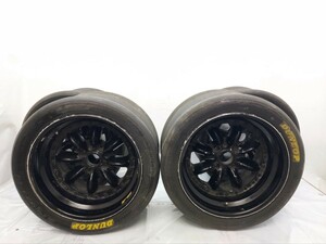 Y 80配達条件有 稀少 当時物 パナスポーツ G7 C8R ホイール 4本 16インチ 11.5J 12.5J 114.3 4穴 スリックタイヤ 旧車 シルエット ②