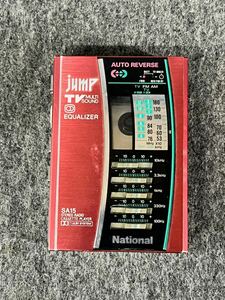 ナショナル national ポータブルカセットプレーヤー jump TV MULTI SOUND ラジオ RX-SA15 stereo cassette recorder ジャンク 昭和レトロ
