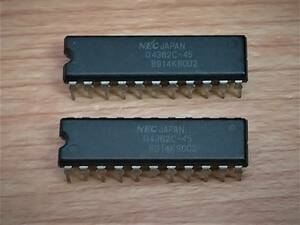 NEC 64K Bit (16K ×4) CMOS SRAM D4362C-45 (μPD4362C-45) 2個セット 中古