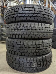 ★送料無料★ 155/65R14 2018年製 9分山 ダンロップ WINTERMAXX WM02 4本/中古スタッドレスタイヤ(冬タイヤ) N6969_B1