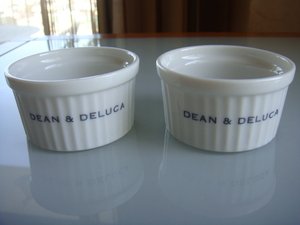 ◆ DEAN＆DELUCA ディーンアンドデルーカ 未使用 ココット Sサイズ 直径7×高さ3.7cm 2個セット 陶器製 オーブンや食洗機にも使用可