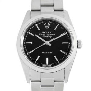 ロレックス エアキング 14000M ブラック バー K番 中古 メンズ 腕時計