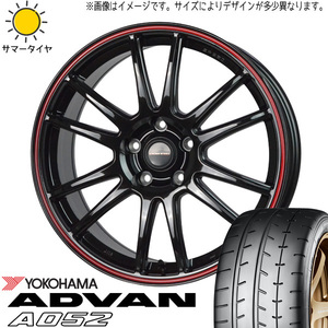 新品 スバル WRX STI WRX S4 245/40R18 Y/H ADVAN A052 クロススピード CR6 18インチ 8.0J +45 5/114.3 サマータイヤ ホイール 4本SET