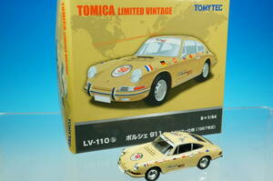 TOMYTEC TOMICA LIMITED VINTAGE LV-110b ポルシェ911 ワールドツアー仕様 (1967年式) S=1/64
