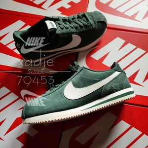 新品 正規品 NIKE ナイキ CORTEZ コルテッツ 緑 グリーン 白 セイル 28cm US10 スエード レザー 箱付き