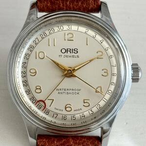 1円~ A ORIS オリス ポインターデイト 302-7285B メンズ レディース 手巻き アラビアダイヤル アンティーク 腕時計 72222997