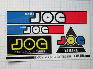 *　入手困難　非売品　ヤマハ　YASMAHA　ジョグ　JOG　ステッカー　B5サイズ位　1983年　当時のポップロゴシール　昭和　コレクション