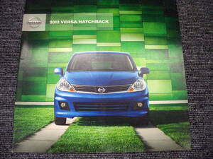 □□2106-HM33 希少！US NISSAN VERSA HATCHBACH 2012年モデル アメリカ 日産 バーサハッチバック カタログ 海外 輸出 北米仕様 USDM