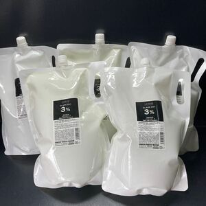 業務用 プロ仕様 サロン専用 過酸化水素水 染毛補助剤 3% グレアオキシ 2400ml×5点