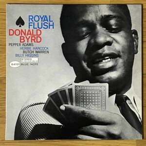 【Vangelder刻印&耳あり】USオリジナル NYラベル Stereo Royal Flush / Donald Byrd Blue Note BST 84101 超音波洗浄済 Herbie Hancock