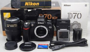 ●美品●初心者入門フルセット● Nikon ニコン D70 AF-S 18-70 レンズキット●届いたらすぐに撮影OK●女性ならではの丁寧な対応で安心です