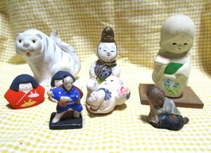 人形　飾り　昭和レトロ　和雑貨　いろいろまとめて　レトロ雑貨　アンティーク　日本人形