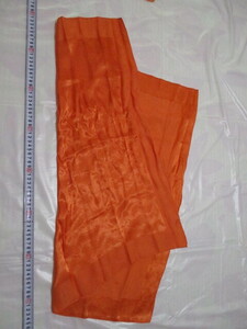 スカーフ　オレンジ　正方形　