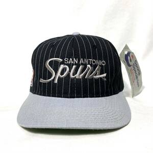 ■ 未使用 デッドストック ビンテージ 韓国製 NBA Spurs スパーズ 刺繍ロゴ スナップバック キャップ ONE SIZE バスケ 観戦 スポーツ ■