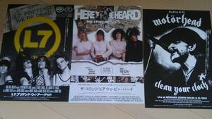 L7, Motorhead, The Slits 映画パンフレット