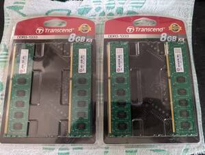 Transcend JM1333KLN-8GK DDR3 PC3-10600 4GB 4枚組 16GB 未開封