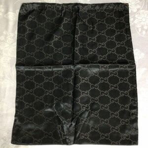 GUCCI グッチ バッグ袋　靴袋　GG　1枚　巾着　シマ　33㎝×40㎝