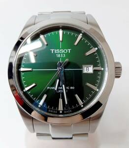 TISSOT　ジェントルマン 　T127407 A 自動巻　デイト　グリーン文字盤　付属品付　店舗受取可