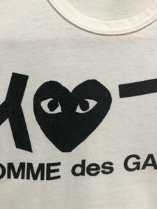 コムデギャルソン PLAY Tシャツ ビンテージ 半袖 COMME des GARONS ツリ目が可愛い S