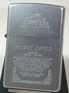 2002年製 Zippo エッチング彫刻デザイン★205-合衆国パテントオフィス 新品