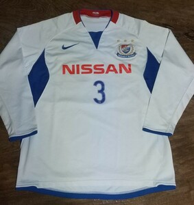 値下げ交渉 2009年 横浜Fマリノス ユース 選手支給品 #3 長袖 NIKE MADE IN JAPAN 検) YOKOHAMA MARINOS YOUTH L/S MATCH ISSUE SHIRT 松田