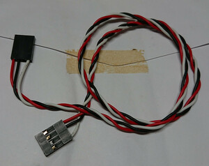 50cm 4-pin 3-wire 2.54mmピッチ ヘッダーケーブル (crimped Dupont connectors)